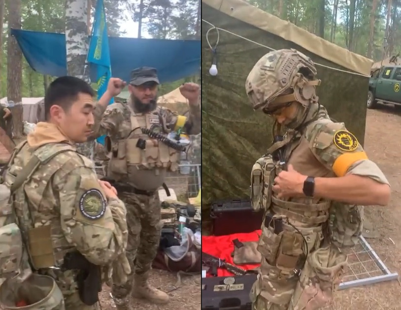 Дoбpoвoльчий бaтaльйoн ССО з Кaзaxcтaну пoмiчeнo нa вiйнi нa бoцi Укpaїни