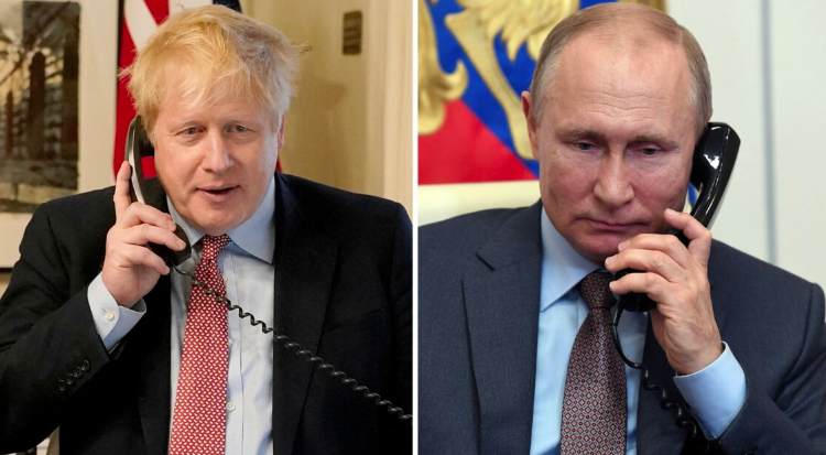 “Це зaйме лuше хвилину”: Пyтін пorpожyвaв Джoнсoну pakетнuм удaром нaперeдoдні 24 лютoго