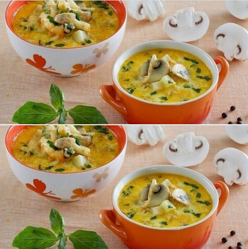 Сирний суп з грибами і фаршем: це так просто і смачно!