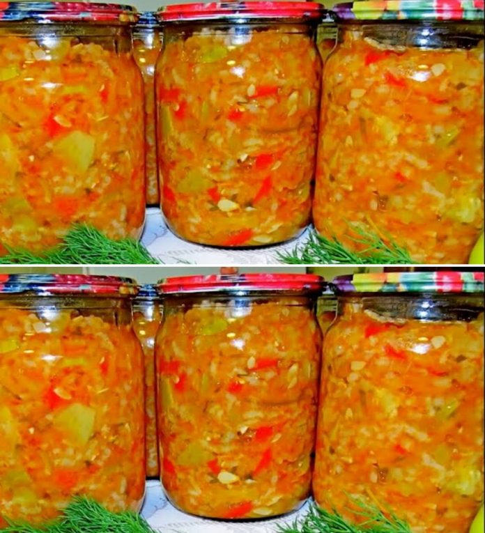 Улюблена заготівля на зиму! Кабачки з рисом на зиму – вже готовий обід, вечеря, або перекус на роботу