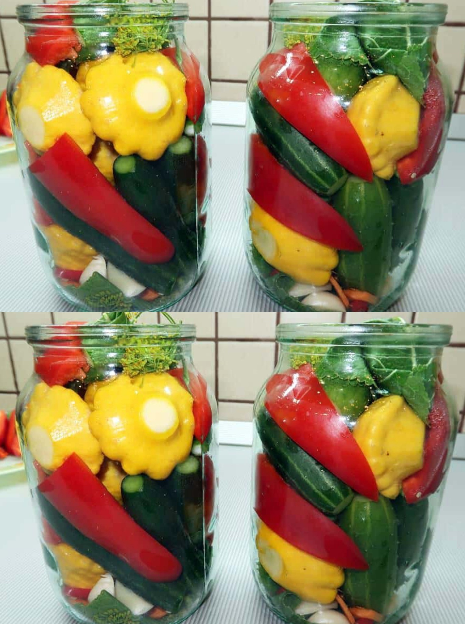 Мариноване овочеве асорті з патісонів, огірків і перцем на зиму: вдалий і дуже смачний рецепт заготовки