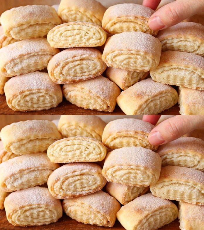 Трохи кефіру і листкове ніжне печиво у вас на столі! Швидка випічка з доступних продуктів