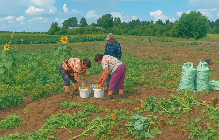 – Галю, сім’я – це святе. Треба один одному допомагати. Он, Людка – сама з дітьми, чоловік у Польщі. Гриць он хворіє. А ми поки можемо – мусимо тягнути. Бог нам здоров’я дав – от і дякуємо йому працею, – каже свекруха