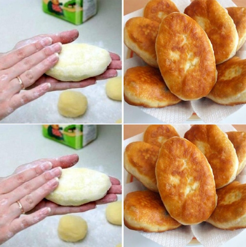 Пиріжки як пух вже через 40 хвилин, вони не черствіють і довго залишаються свіжими.