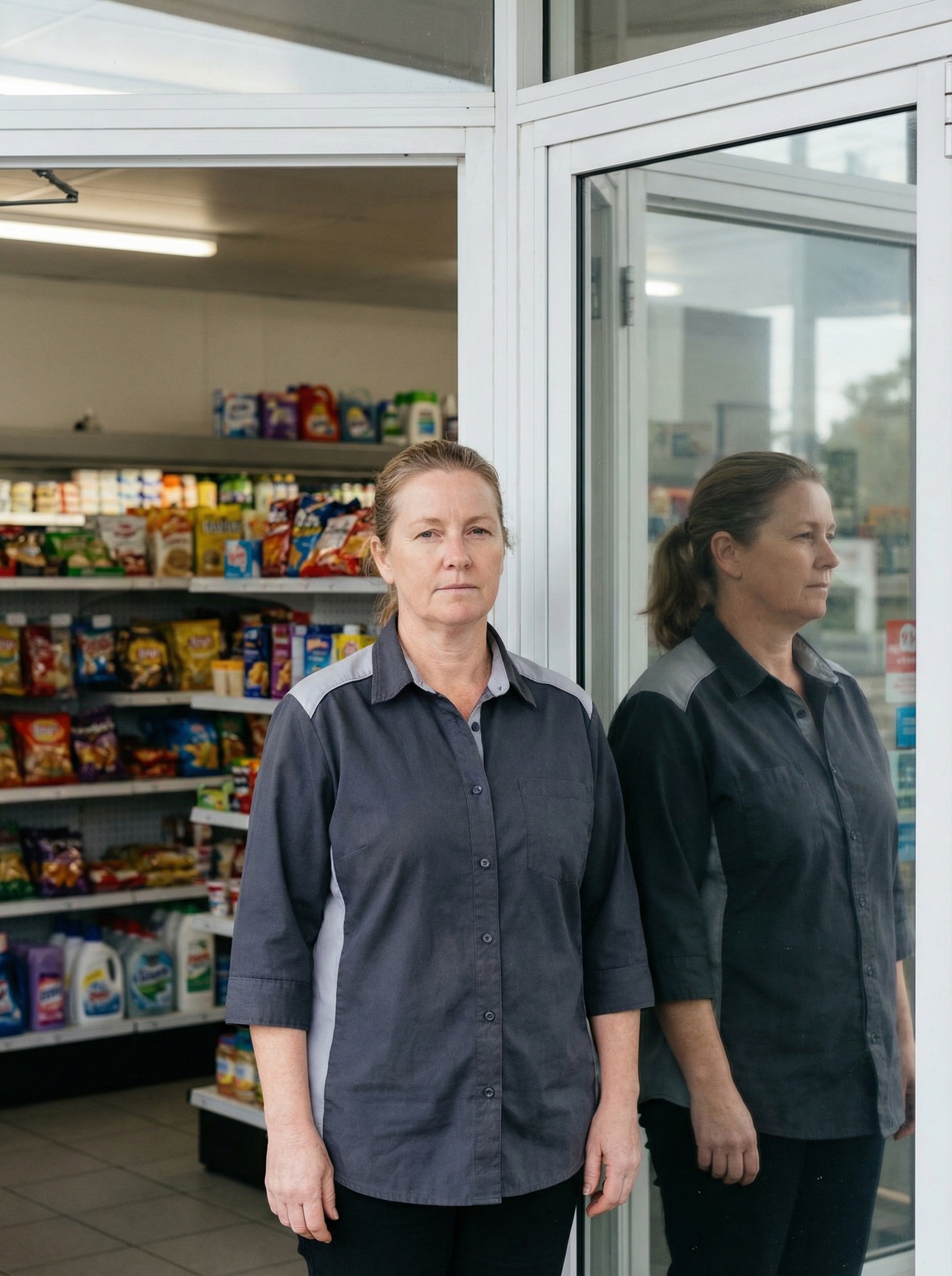 — А я все хотів запитати: чому ти працюєш прибиральницею? Лариса ж пропонувала тобі перейти в оператори. Зарплата вища, робота легша. — Я б із радістю. Але через графік не можу — донька маленька, хворіє. Якщо все добре — з нею сусідка сидить. А як загострення — мені самій треба поруч бути