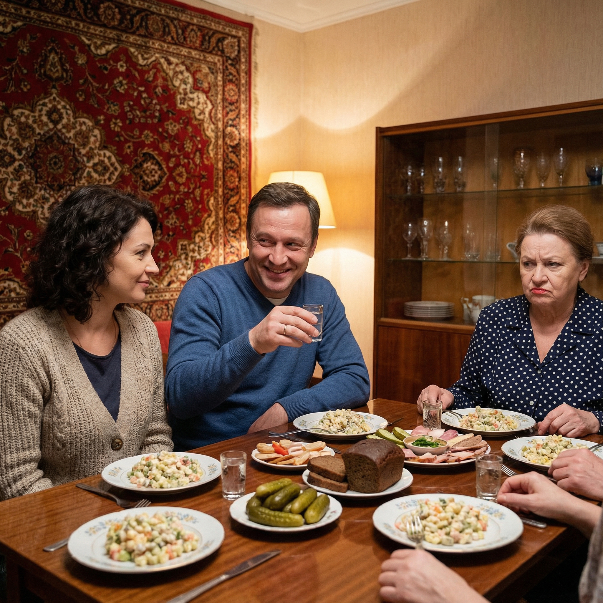 Мамочко, живи сто років! — син Дмитро підняв свій келих, і кришталь відгукнувся тонким дзвоном.