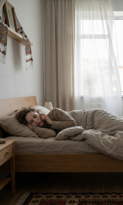 – Я залишаюся жити у тебе весь тиждень і обіцяю доглядати за тобою, як за рідною матір’ю! Я буду твоєю доглядальницею, годувальницею і поїлкою, тільки одужуй