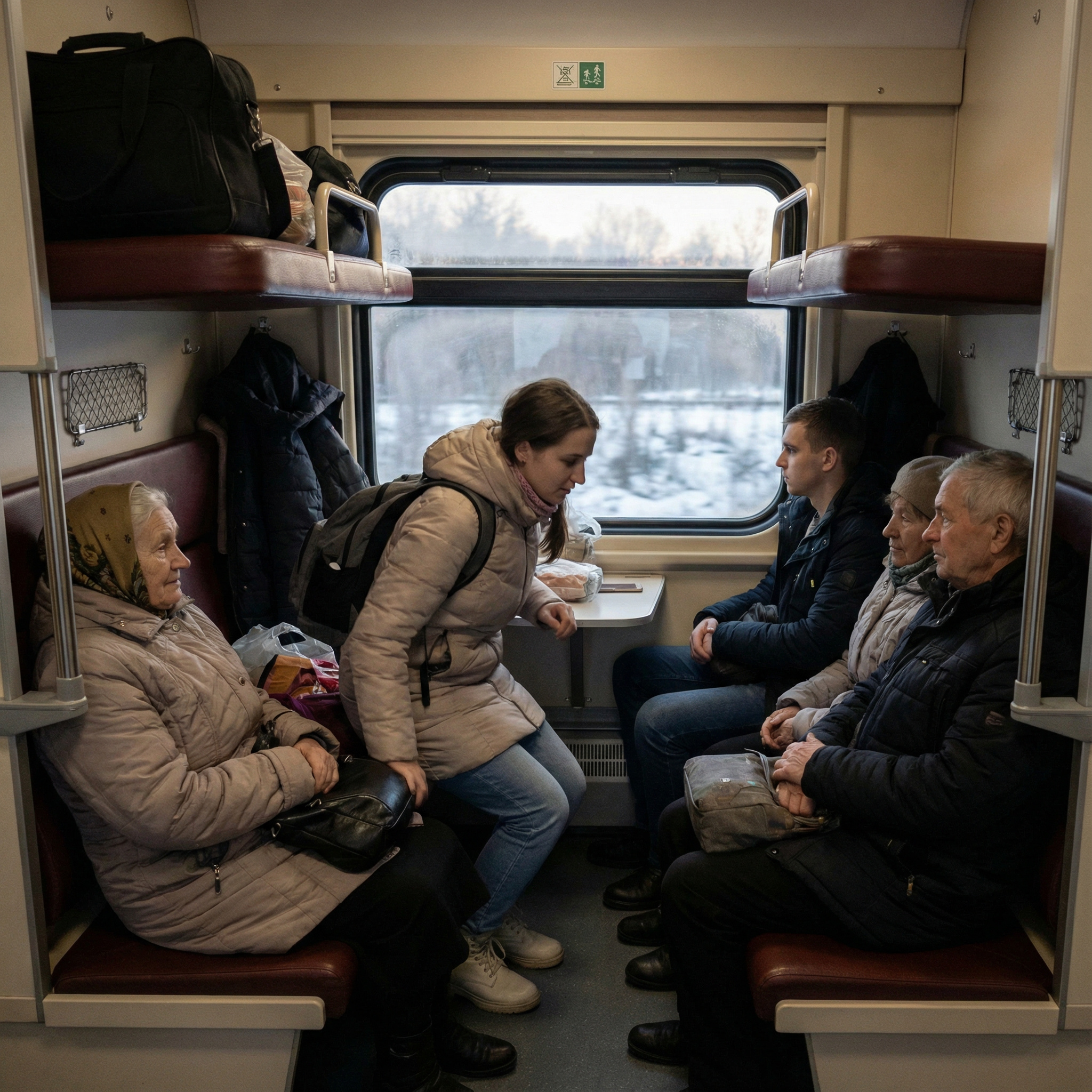 — А мені особливо й розповідати про себе нічого. Звичайна біографія ботаніка в школі, інституті. А тепер робота… Досі холостяк. Друзі вважають мене нетовариським. А ось тут з Вами… мені так легко. Сам собі дивуюся. Обидва замовкли. Їм стало сумно від того, що швидкий поїзд скорочує години їх випадкового і щасливого спілкування.