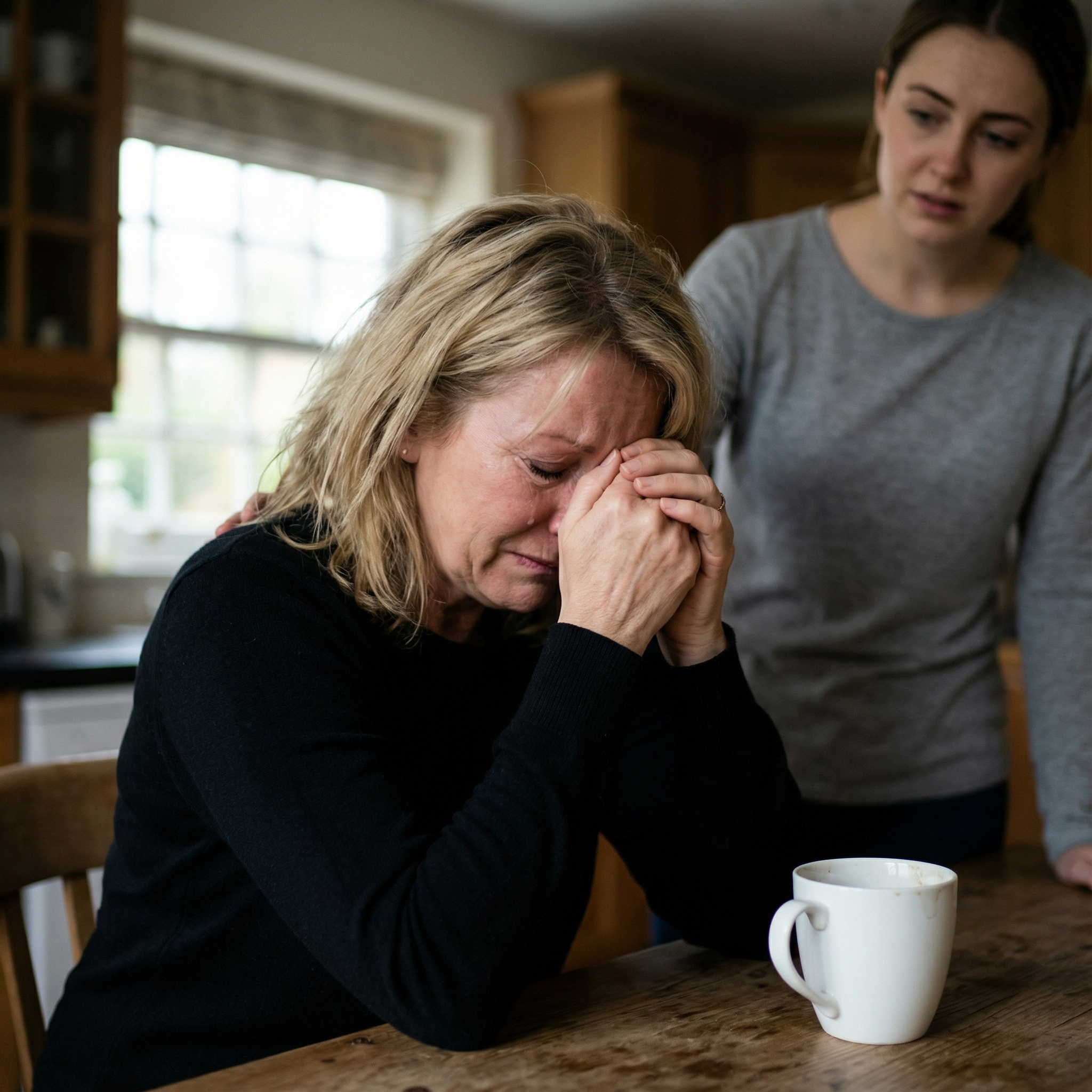 – Доню, а ти де? – Мамо, де мені бути? Звичайно, я вдома. Вечерю готую. Онуки тобі привіт передають. – Правду мені кажи. Я з онуками та твоїм чоловіком ходила в кіно, а зараз ми всі у вас вдома. У мене тебе також нема. Де ти?