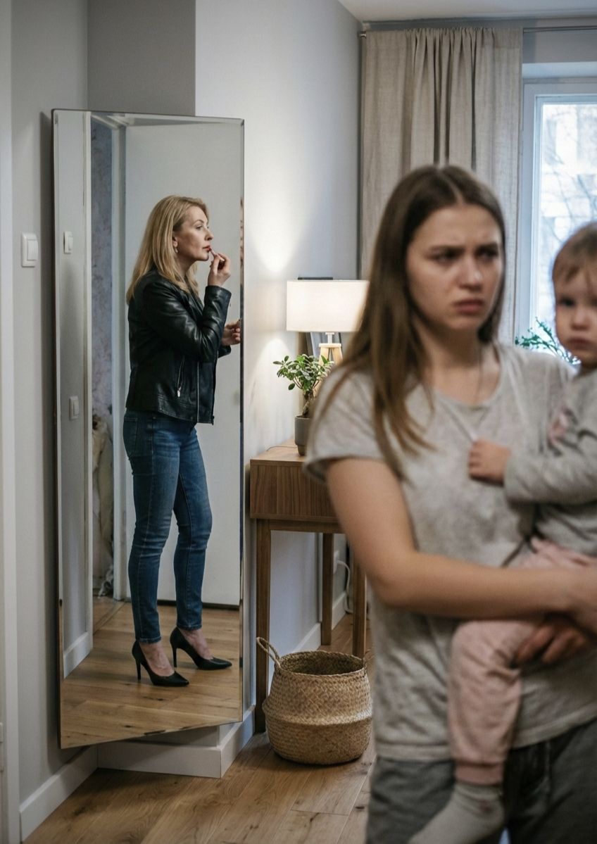 -Мамо, ти куди зібралася? – Поліна зайшла в коридор і з подивом дивилася на матір. – Це що за маскарад?