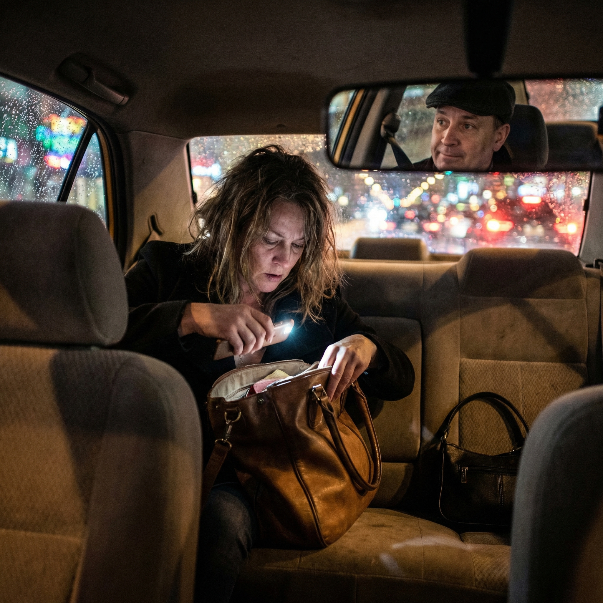 – Невже ви шукали мене цілий тиждень, щоб віддати мені цю сумку? – Спитала вона таксиста, й глянула на нього з цікавістю. – Все через нього, – кивнув чоловік на Шерлока. – Тиждень приховував свої таланти від мене. Мабуть, не хотів, щоб я знайшов вас і припинив їздити сюди. Адже він бездомний…