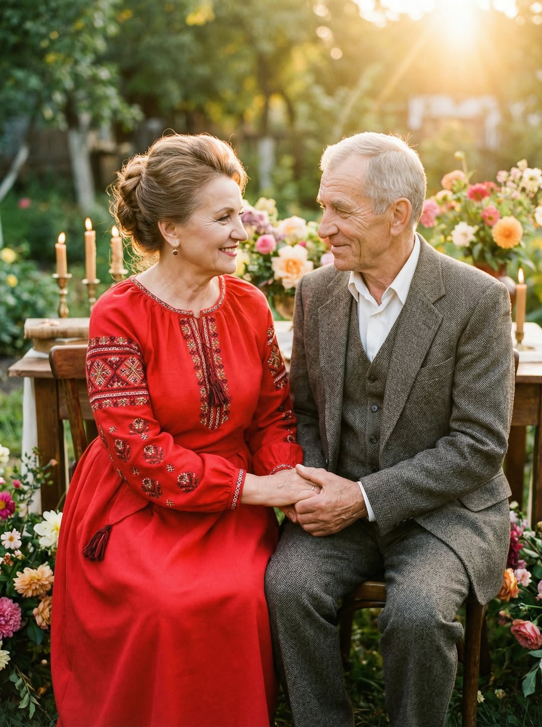 Минуло вже п’ять років, як ми зіграли весілля… Мені зараз 60 років, а чоловікові – 65 років… Нічого дивного, що я вийшла заміж у 55 років…